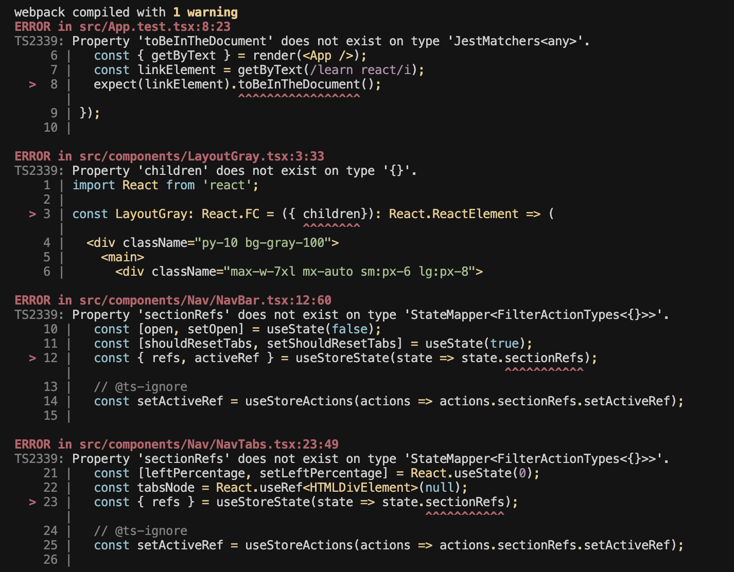 Cursor addressing Node version conflicts and syntax errors